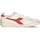 Diadora Men's Game L Low Waxed Gymnastics Shoes, White (Bianco/Rosso Peperone C5147), 6 UK