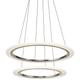 Elan Hyvo 25"W Brushed Nickel 2-Ring LED Pendant Light