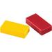Master Magnetics 07276 Red & Yellow Hold Everything Magnets- 0.5 x 1 x 2 in.