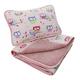 Junior Merino Wool Baby Set Wool + Cotton Baby Duvet + Pillow Girl Pink Cotbed Duvet 120 x 150 cm + Pillow 40 x 60 cm (120x150cm)