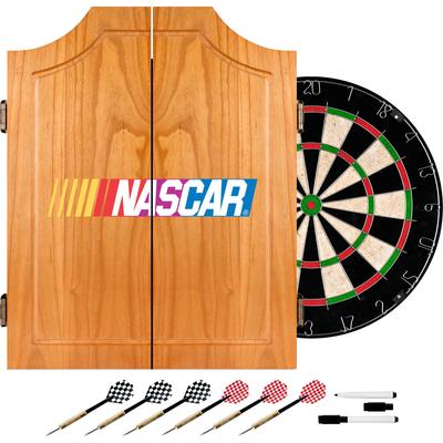 Stinger NASCAR Beveled Wood Dart Cabinet Set