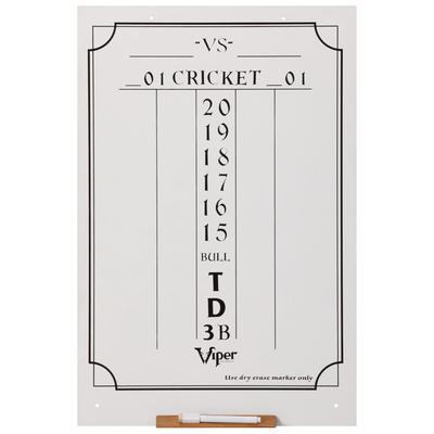 Viper Cricket Dry Erase Large Scoreboard for Game Room