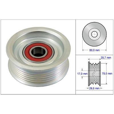 INA Umlenk-/Führungsrolle, Keilrippenriemen Ø80mm 80mm für ACURA HONDA 31190PRA000 31190-PRA-000 31190-RRA-A00 532 0587 