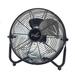 Vie Air 18in Floor Fan in Black | 21 H x 21.5 W x 10 D in | Wayfair 95096354M