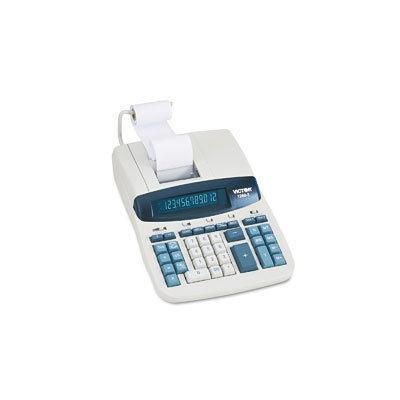 Victor 12603 Commercial Calculator (AC Supply Powered - 8" x 11" x 2.8" - White, Gray - 1 Each)
