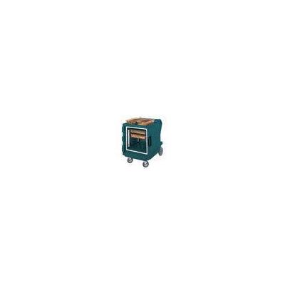 Cambro Camtherm 120V Hot Cart with Celsius Thermostat Granite Green, 30-1/2x42x42-3/8