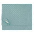 Linen & Cotton Polka Dot/Spotty Tablecloth ANTEA, 100% Linen - 137 x 200cm (54.8'' x 80''), Duck Egg Blue