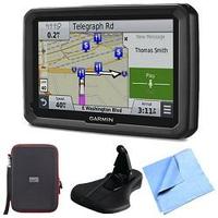 Garmin dezl 770LMTHD 7" GPS w/ Lifetime Map/Traffic Updates Case/Friction Mount Bundle