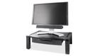 Kantek Wide Screen Adj Monitor Stand w/Drawer (Up to 60.00 lb Large Monitor - Black - Desk Mountable