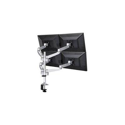 Buffalo Four Monitor Desk Mount Quick Release Swing Arm - Base Type: Clamp