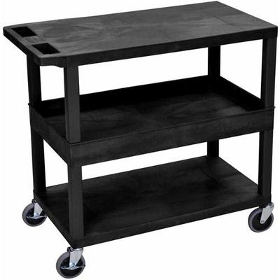 Generic Luxor EC212 18" x 32" Cart with 2 Flat/1 Tub Shelves