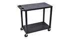 Luxor Luxor EC22 18" x 32" Cart with 2 Flat Shelves