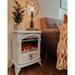 e-Flame USA Hamilton Electric Stove, Wood in White | 21.6 H x 14.8 W x 10 D in | Wayfair EF-BLT01