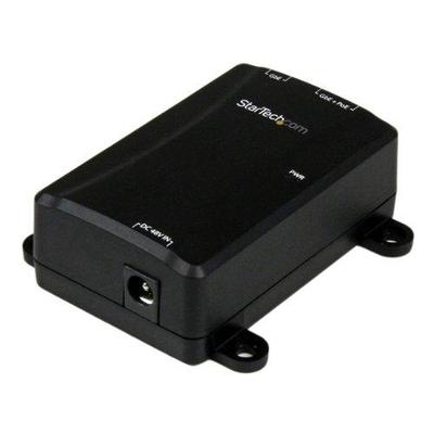 StarTech .com 1 Port Gigabit Midspan - PoE+ Injector - 802.3at and 802.3af - Wall-Mountable Power ov