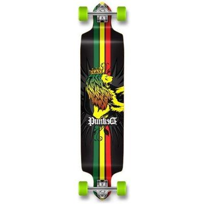 Epic Professinal Speed Drop Down Complete Longboard Skateboard (Rasta)