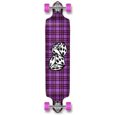Epic YOCAHER Professional Speed Drop Down Complete Longboard Skateboard (Dice)