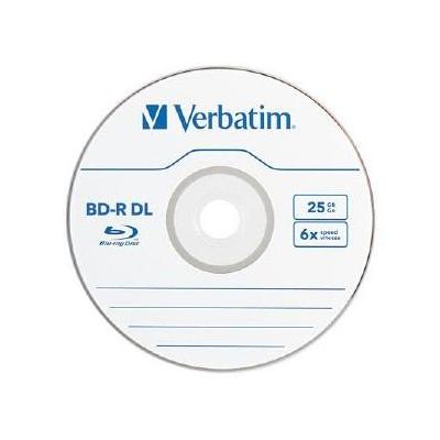 Verbatim 25PK BD-R DL 6X 50GB W/ BRANDED SURFACE SPINDLE