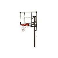 Lifetime 90569 60" Glass Backboard Bolt-Down with Crank Adjust Basketball System