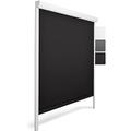 Sol Royal Cassette Roller Blind 90x175cm K24 Dimming Thermal Window Blind - Vertical Patio Door Blind Insulation No Drill Blinds Window Treatment in Black