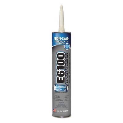 ECLECTIC PRODUCTS 252051 Adhesive, E6100 Series, White, 10.2 oz, Cartridge