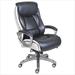 Serta Smart Layers Ergonomic Leather Executive Office Chair in Black - 44942
