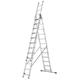 Hailo 150 Kg Profi Combination Ladder with Stable Support, 3 x 12 Rungs