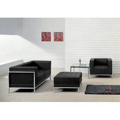 Flash Furniture - Hercules Imagination Series Black Leather Loveseat, Chair & Ottoman Set - ZB-IMAG-