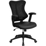 Flash Furniture Bl-zp-806-bk-lea-gg High Back Black Mesh Chair With Le screenshot. Chairs directory of Office Furniture.