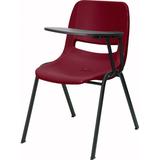 Flash Furniture Burgundy Ergonomic Shell Chair With Left Handed Flip-Up Tablet Arm screenshot. Chairs directory of Office Furniture.