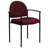 Flash Furniture Burgundy Fabric Comfortable Stackable Steel Side Chair screenshot. Chairs directory of Office Furniture.