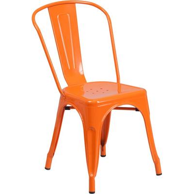 Flash Furniture Ch-31230-or-gg Orange Metal Chair