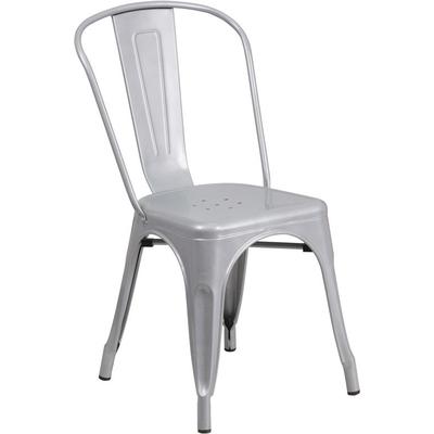 Flash Furniture Ch-31230-sil-gg Silver Metal Chair