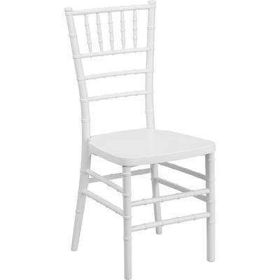 Flash Furniture Flash Elegance White Resin Stacking Chiavari Chair FLS-LE-WHITE-GG