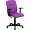 Flash Furniture Go-1691-1-pur-a-gg Mid-back Purple Quilted Vinyl Task