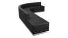 Flash Furniture HERCULES Alon Series Black Leather Reception Configuration 5 Pieces, ZB-803-610-SET-