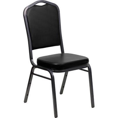 Flash Furniture Hercules Series Crown Back Vein Frame Stacking Banquet Chair