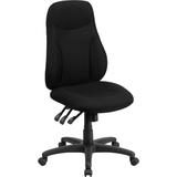 Flash Furniture High Back Black Fabric Multi-Functional Ergonomic Swivel Task Chair, BT-90297H-GG, B screenshot. Chairs directory of Office Furniture.