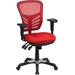 Flash Furniture Mid-Back Red Mesh Swivel Task Chair with Triple Paddle Control, HL-0001-RED-GG, HL 0