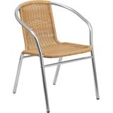 Flash Furniture TLH-020-BGE-GG Aluminum and Beige Rattan Commercial Indoor/Outdoor Restaurant Stack screenshot. Chairs directory of Office Furniture.