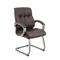 Boss Office Products Boss Double Plush Executive Guest Chair - Bomber Brown BSEB8779PBN