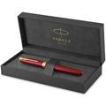 Parker Sonnet Rollerball Pen | Red Lacquer with Gold Trim | Fine Point Black Ink | Gift Box