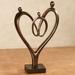 Heartfelt Family Table Sculpture Bronze , Bronze