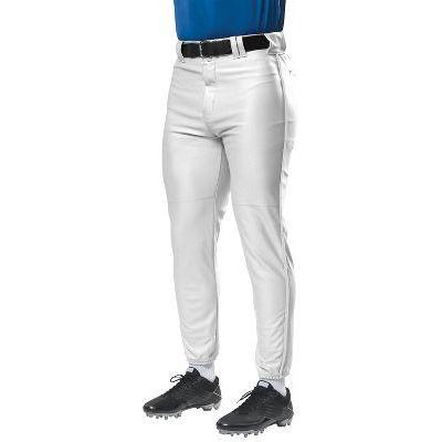 A4 A4 Youth WarpedKnit Piped Baseball Pant , White, x-small