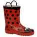 Western Chief Girls' Ladybug Rainboot - 9 Toddler Red Boot Medium