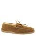 Minnetonka Sheepskin Hardsole Moccasin - Mens 10 Tan Slipper W