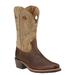 Ariat Heritage Roughstock W Sq Toe - Mens 9.5 Brown Boot D