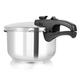 Tower T80245 Stainless Steel Pressure Cooker with Steamer Basket, 3 Litre, Stainless Steel