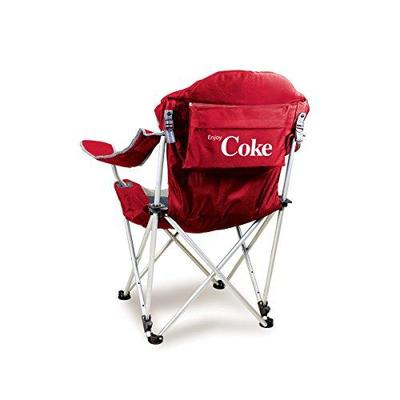 Picnic Time Red Coca-cola Reclining Camp Chair