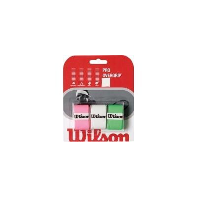 Wilson Pro Overgrips - 3 Pack Pink/Green/White One Size