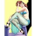 Pinup Girl Pinup Redhead Poster Print (36 x 54)